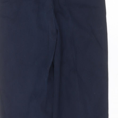 Marks and Spencer Womens Blue  Cotton Straight Jeans Size 10 L25 in Regular