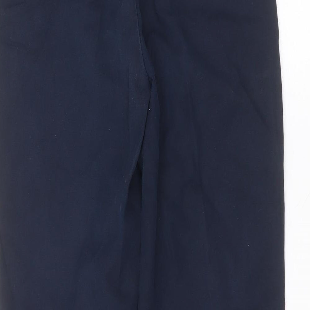 Marks and Spencer Womens Blue  Cotton Straight Jeans Size 10 L25 in Regular