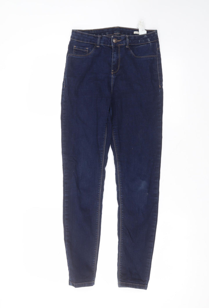 Preworn Womens Blue  Cotton Skinny Jeans Size 26 in L26 in Regular