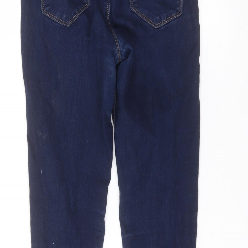 Preworn Womens Blue  Cotton Skinny Jeans Size 26 in L26 in Regular