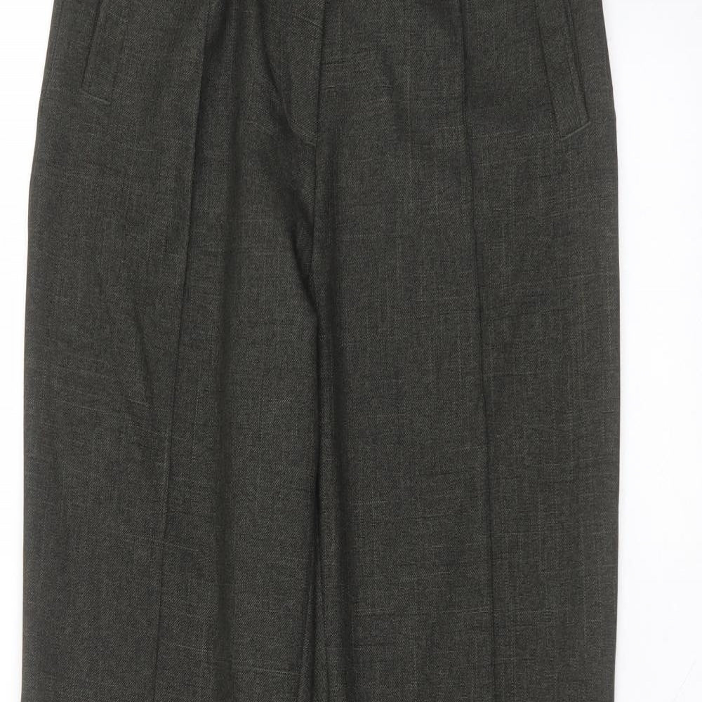 Marks and Spencer Womens Green  Polyester Trousers  Size 10 L29 in Regular
