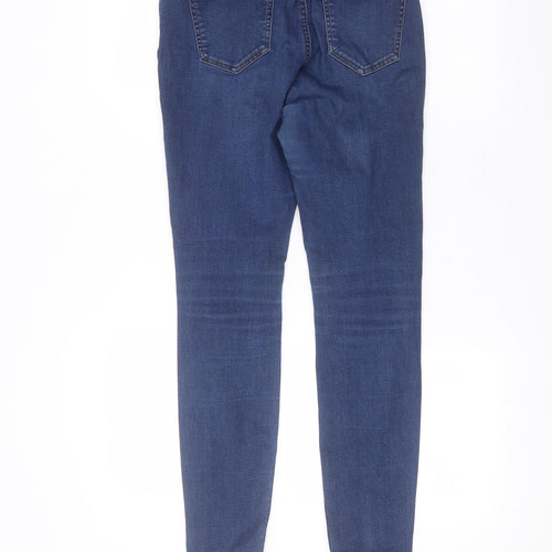 New Look Womens Blue  Cotton Skinny Jeans Size 12 L27 in Regular
