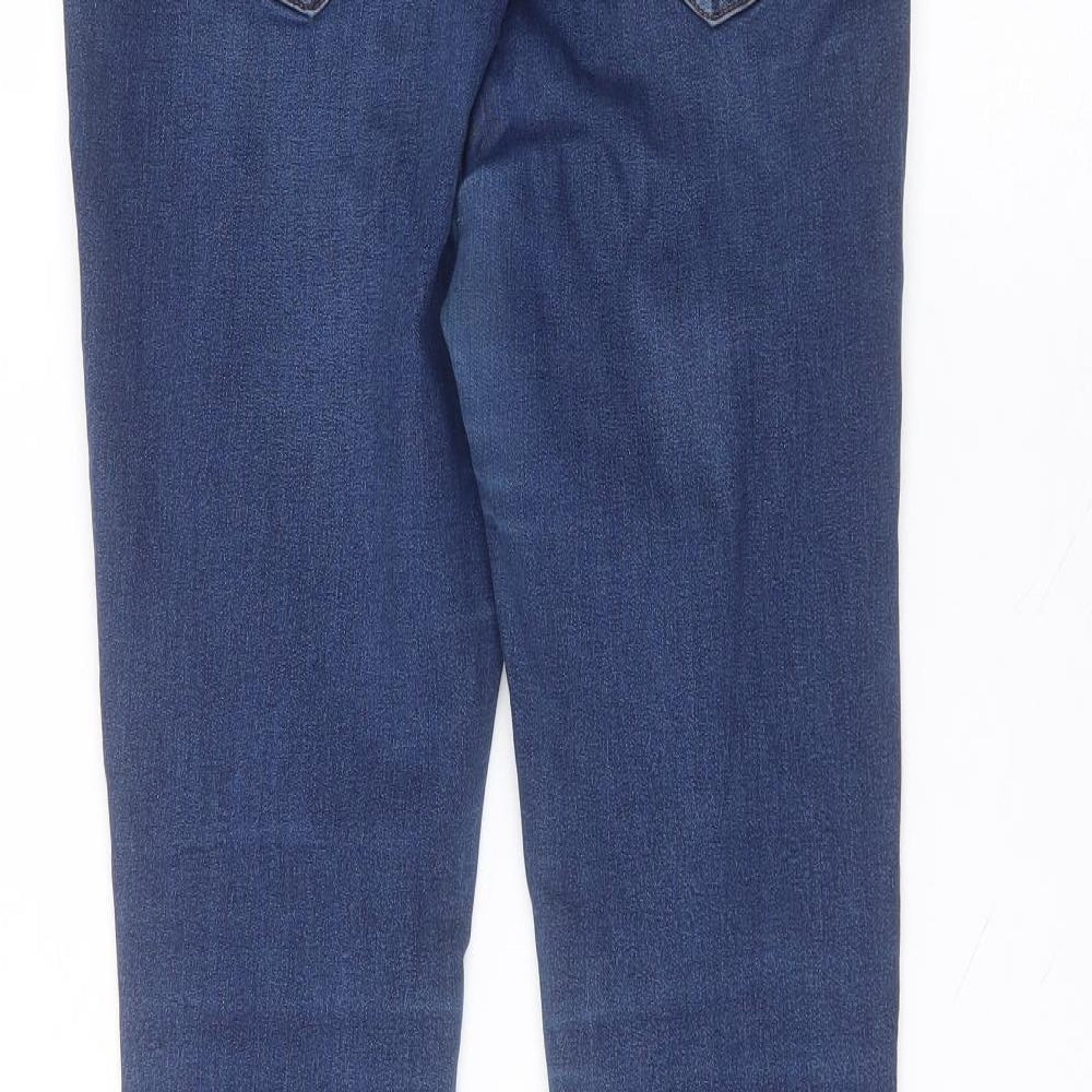 New Look Womens Blue  Cotton Skinny Jeans Size 12 L27 in Regular