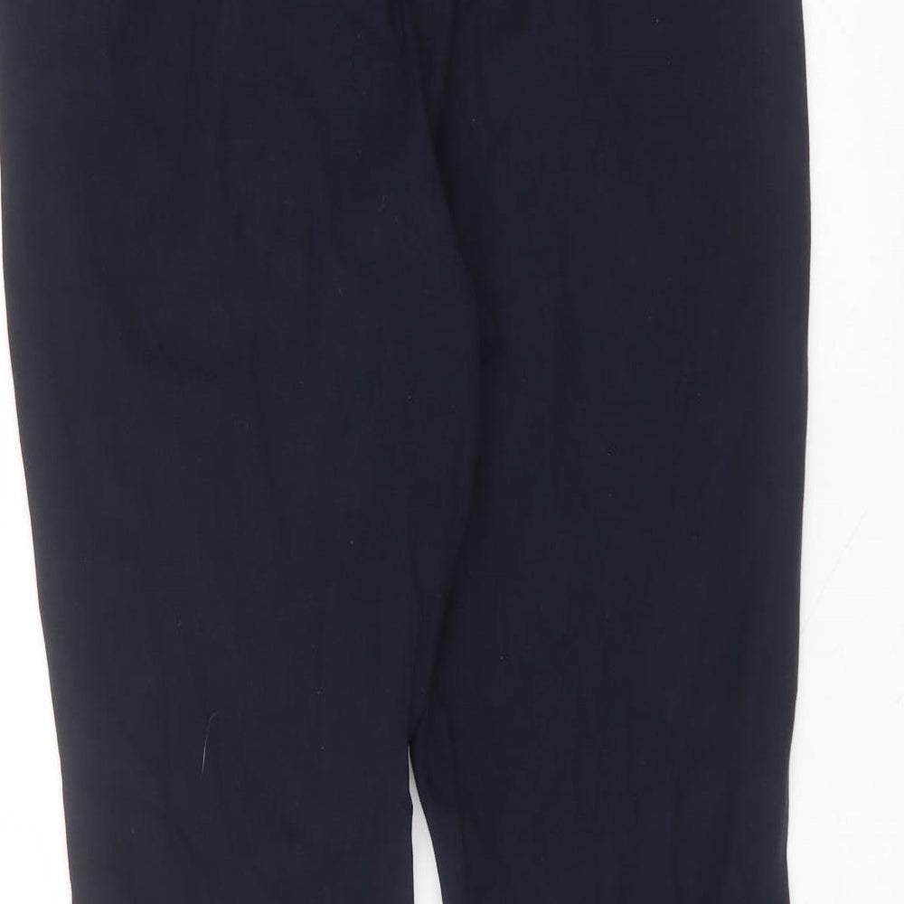 Marks and Spencer Womens Blue  Viscose Trousers  Size 14 L24 in Regular