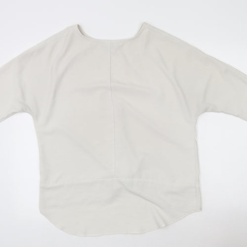Primark Womens Beige  Polyester Basic Blouse Size 14 Round Neck