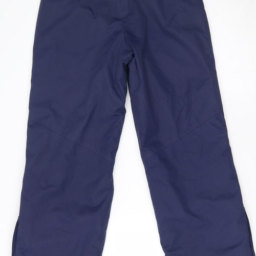 Mountain Warehouse Boys Blue  100% Polyester Snow Pants Trousers Size S L26 in Regular Zip