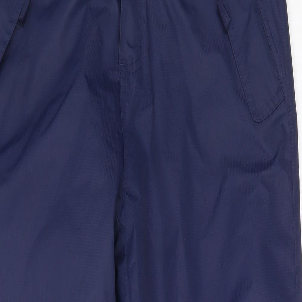 Mountain Warehouse Boys Blue  100% Polyester Snow Pants Trousers Size S L26 in Regular Zip