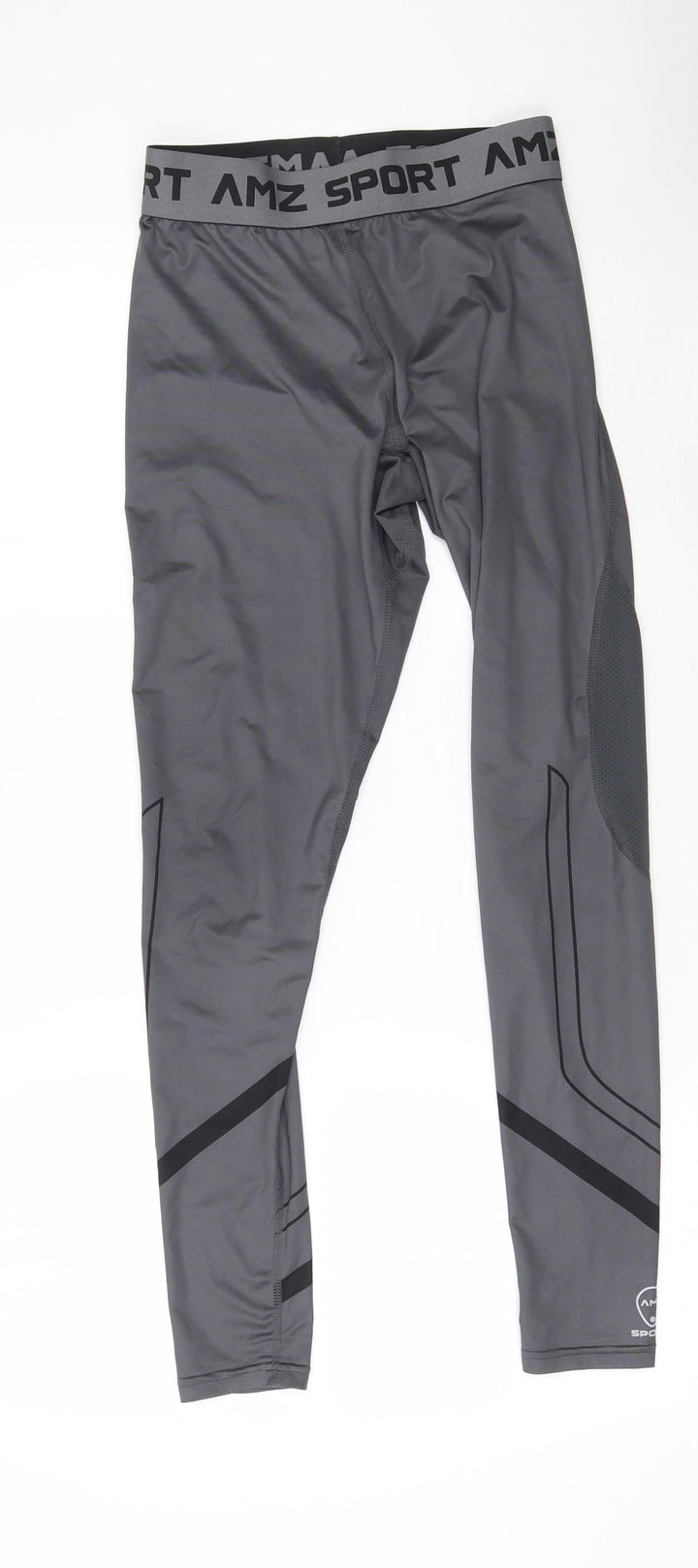 AMZSport Womens Grey  Polyester Jogger Leggings Size S L26 in Regular Pullover