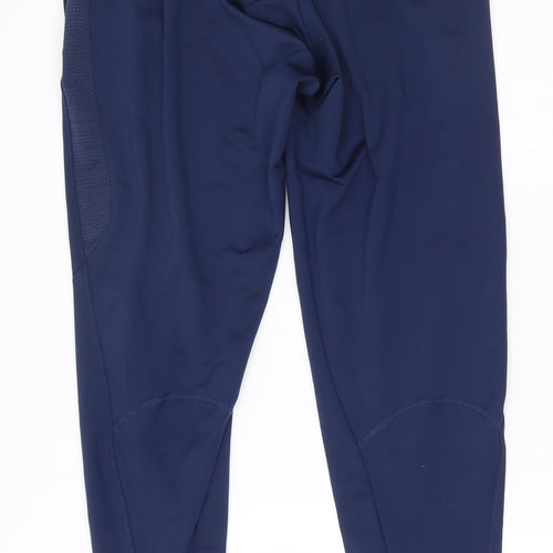 Nike Mens Blue  Polyester Track Pants Leggings Size S L26 in Regular Drawstring - Paris Print