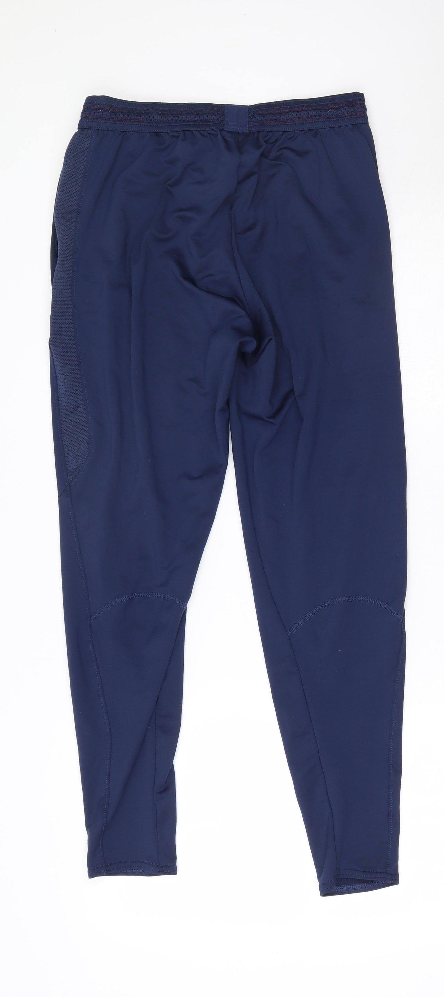 Nike Mens Blue  Polyester Track Pants Leggings Size S L26 in Regular Drawstring - Paris Print