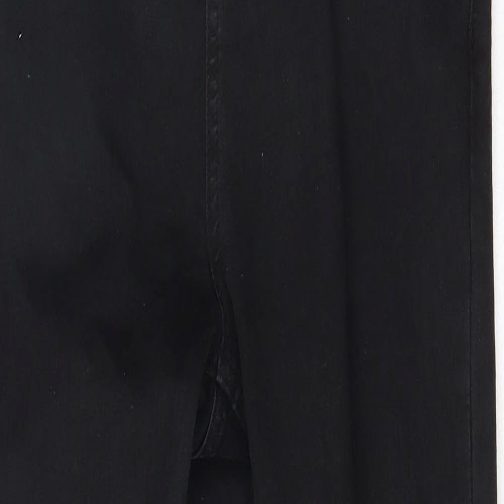 Hera Womens Black  Cotton Skinny Jeans Size S L28 in Regular Zip