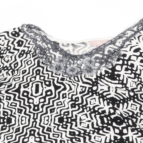 Soon Womens Multicoloured V-Neck Argyle/Diamond Viscose Pullover Jumper Size 20