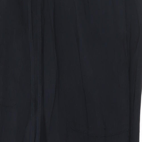 Zara Womens Black  Modal Trousers  Size S L25 in Regular Drawstring
