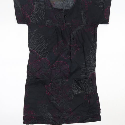 WeSC Womens Multicoloured  Cotton T-Shirt Dress  Size XS  Round Neck