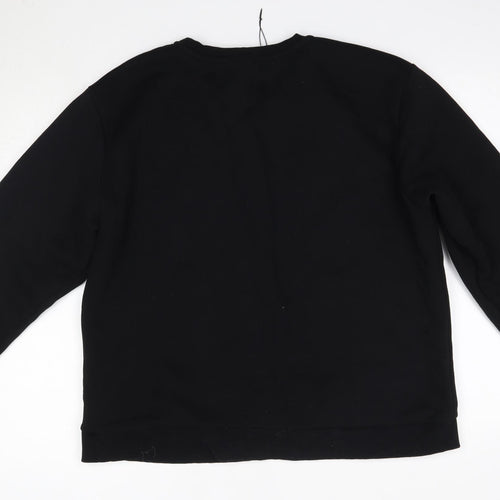 MP Mens Black Round Neck  Cotton Pullover Jumper Size 2XL