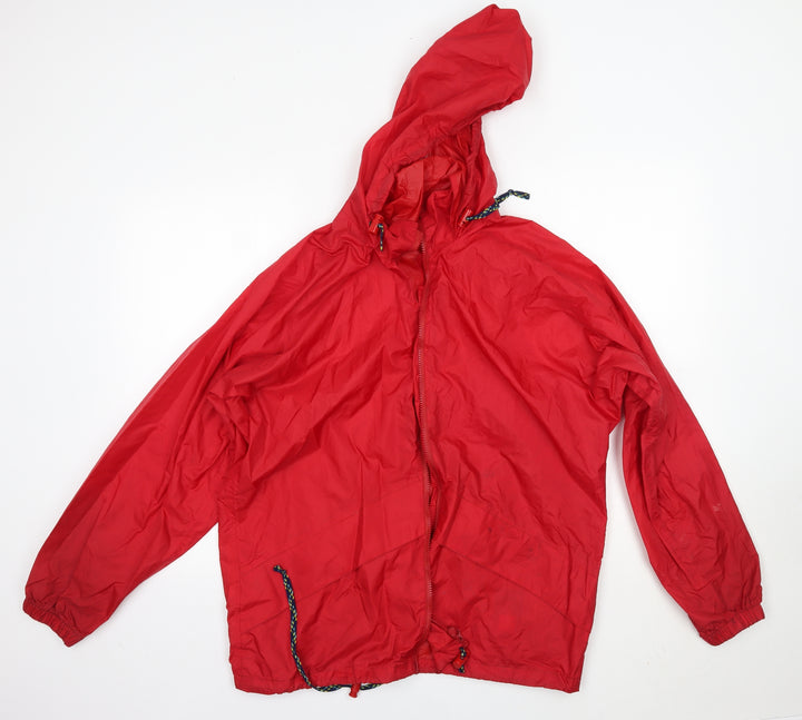 Igel Mens Red Rain Coat Jacket Size S