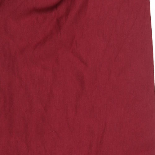 Primark Womens Red Round Neck  Polyester Pullover Jumper Size L