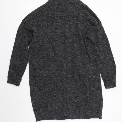 Garance Womens Grey V-Neck  Acrylic Cardigan Jumper Size S