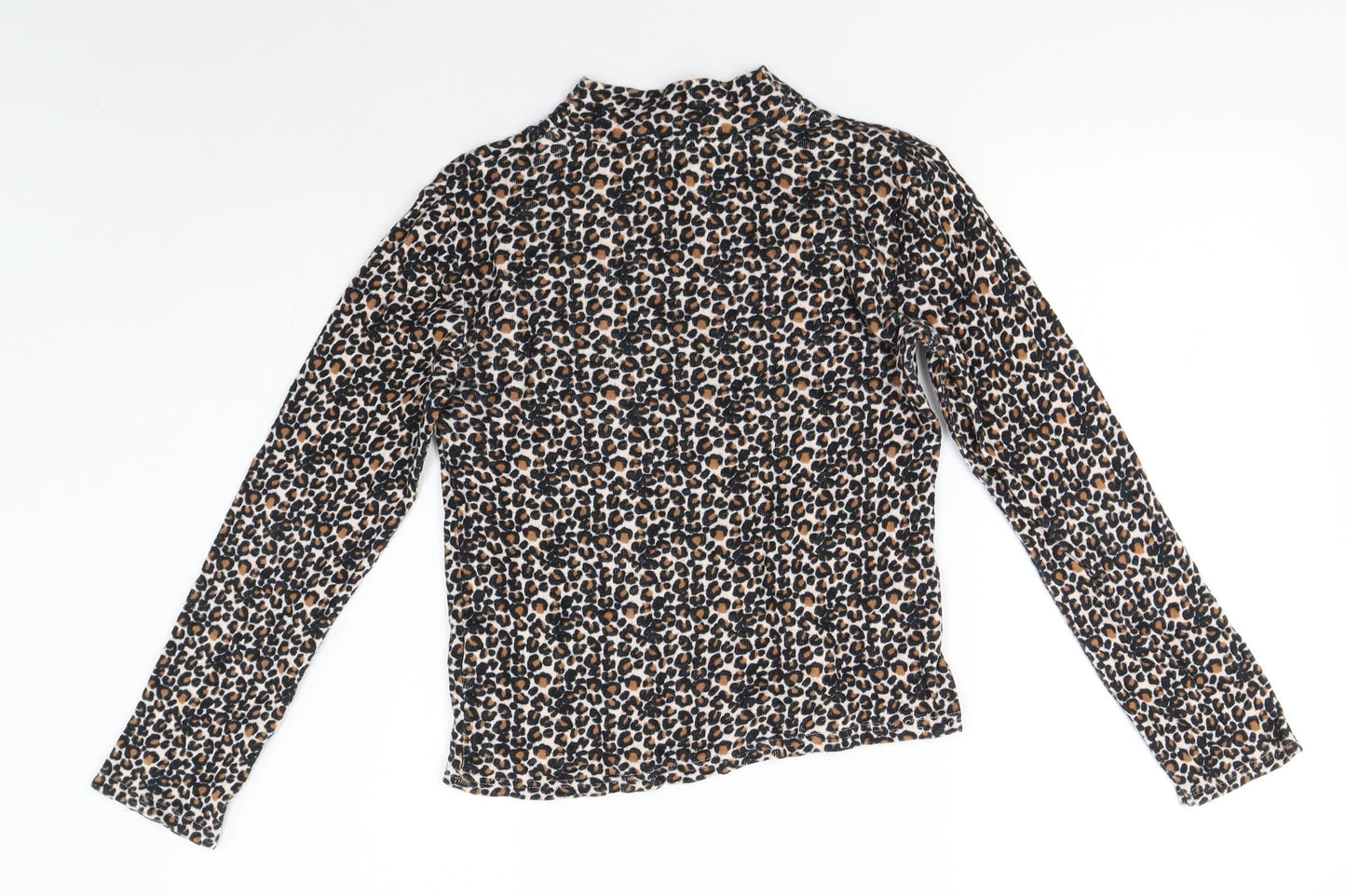 NEXT Girls Multicoloured Animal Print 100% Cotton Basic Casual Size 11 Years High Neck