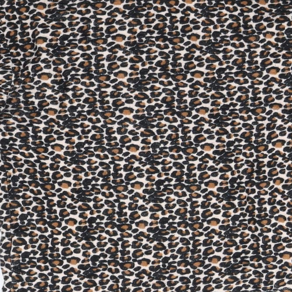 NEXT Girls Multicoloured Animal Print 100% Cotton Basic Casual Size 11 Years High Neck
