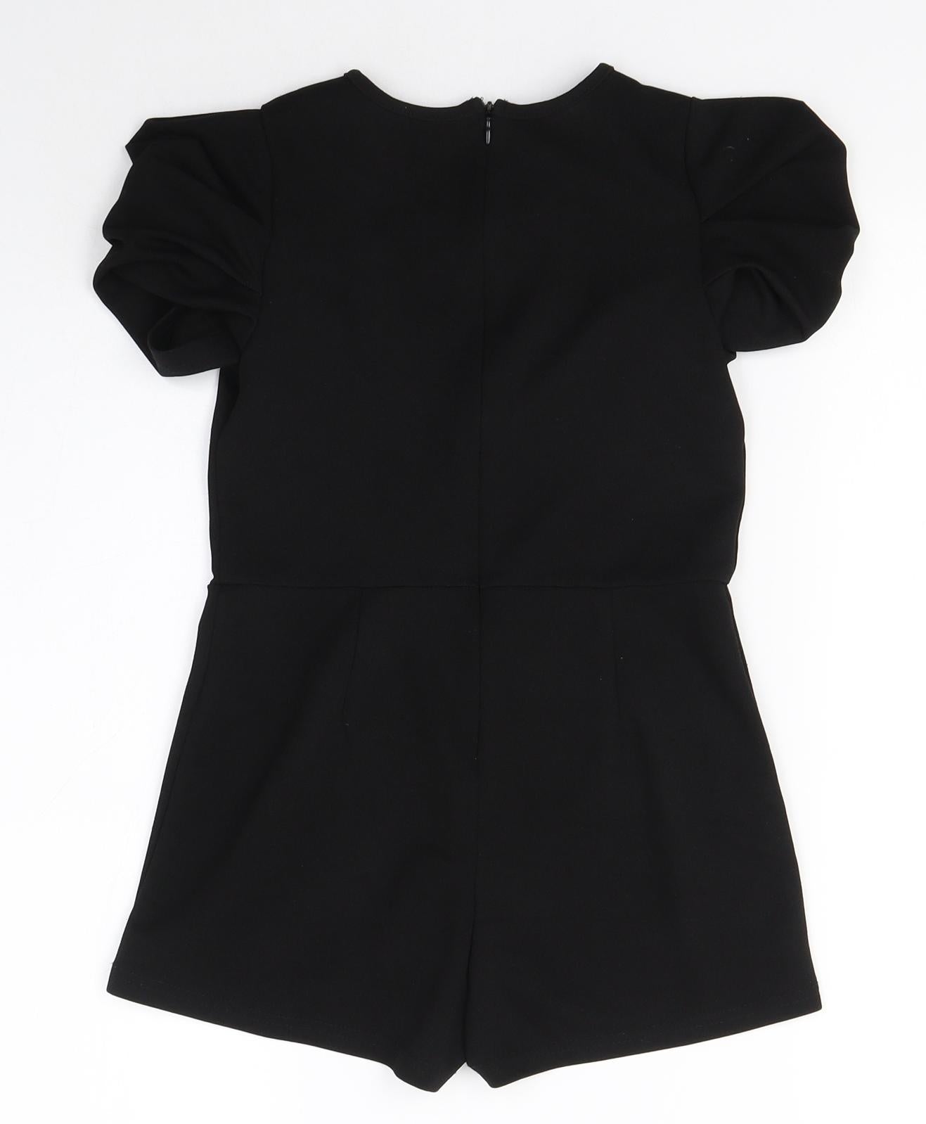 SheIn Girls Black  Polyester Playsuit One-Piece Size 9 Years