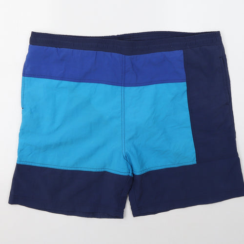Casual Club Mens Blue  Nylon Sweat Shorts Size XL  Regular