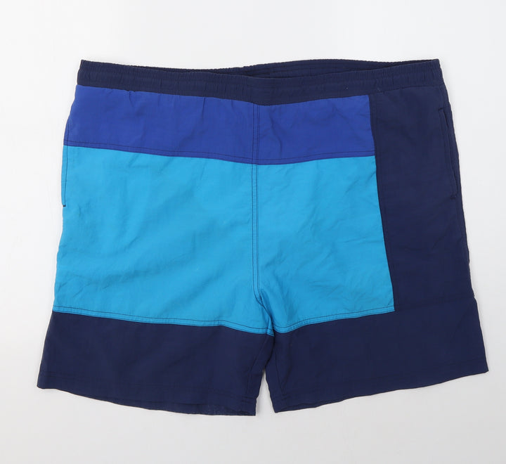 Casual Club Mens Blue Nylon Sweat Shorts Size XL Regular