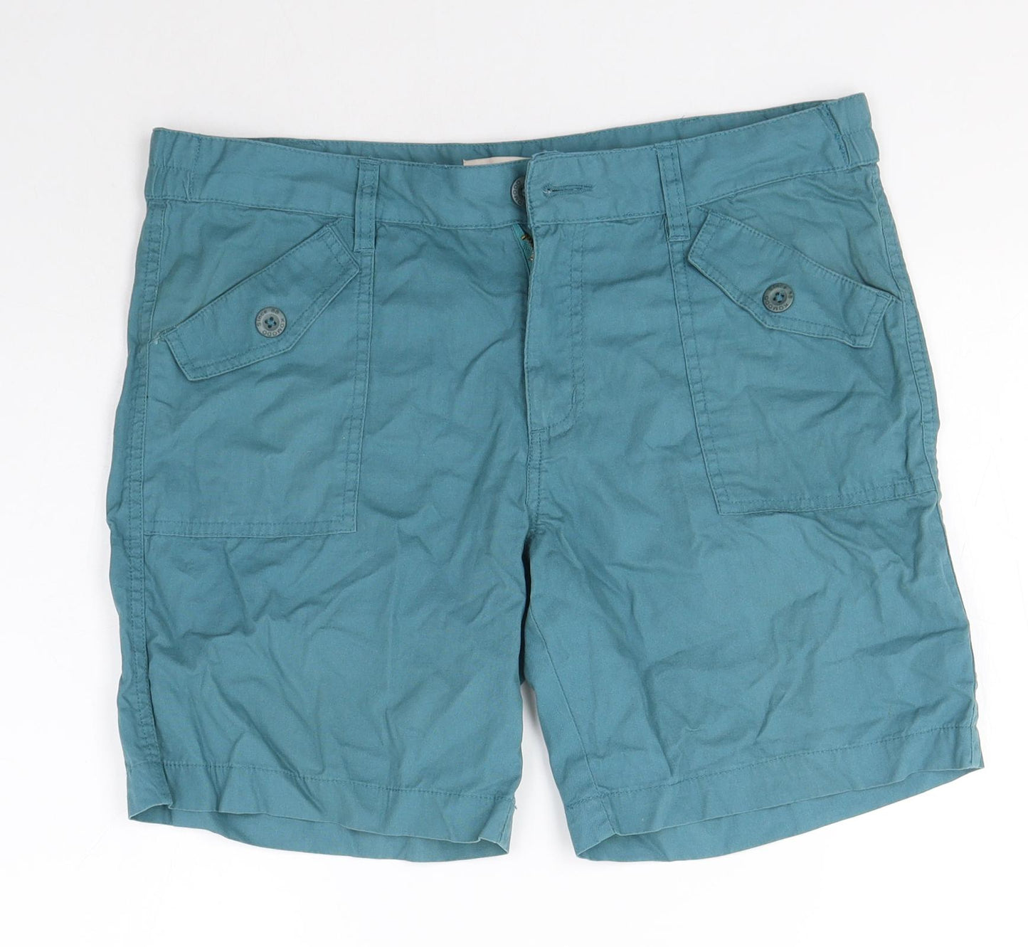 Komodo Womens Blue  100% Cotton Chino Shorts Size 34  Regular