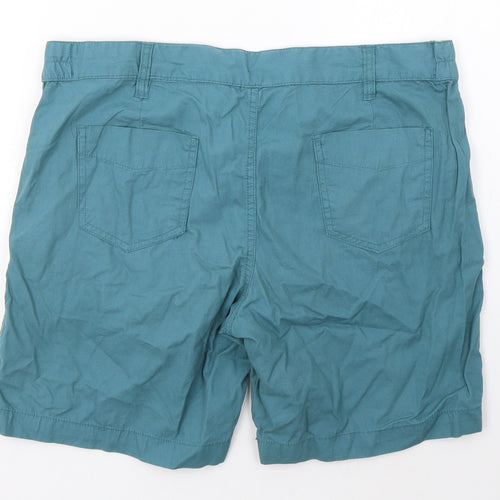Komodo Womens Blue  100% Cotton Chino Shorts Size 34  Regular