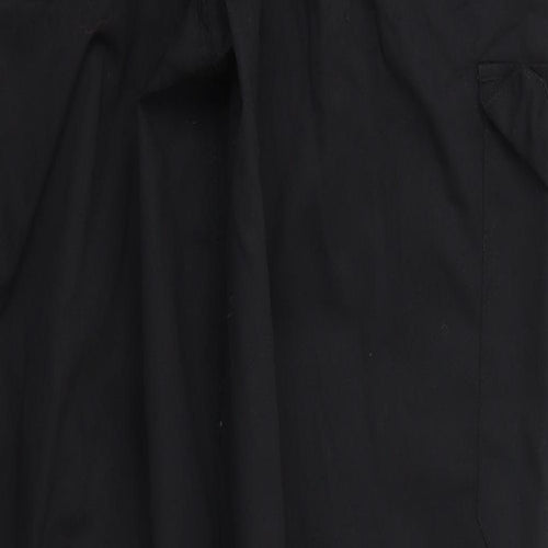 Black Knight Mens Black  Polyester Cargo Trousers Size 32 in L33 in Regular  - Long