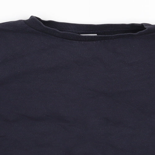 TU Boys Blue  Cotton Pullover Sweatshirt Size 7 Years   - School Sweatshirt