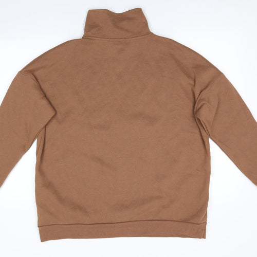 Primark Womens Brown  Polyester Henley Sweatshirt Size L
