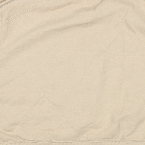 H&M Womens Beige  Cotton Pullover Sweatshirt Size XL