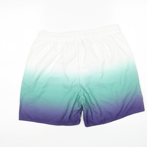 Tridagna Mens Multicoloured  Polyester Athletic Shorts Size L L6 in Regular  - SWIM SHORTS