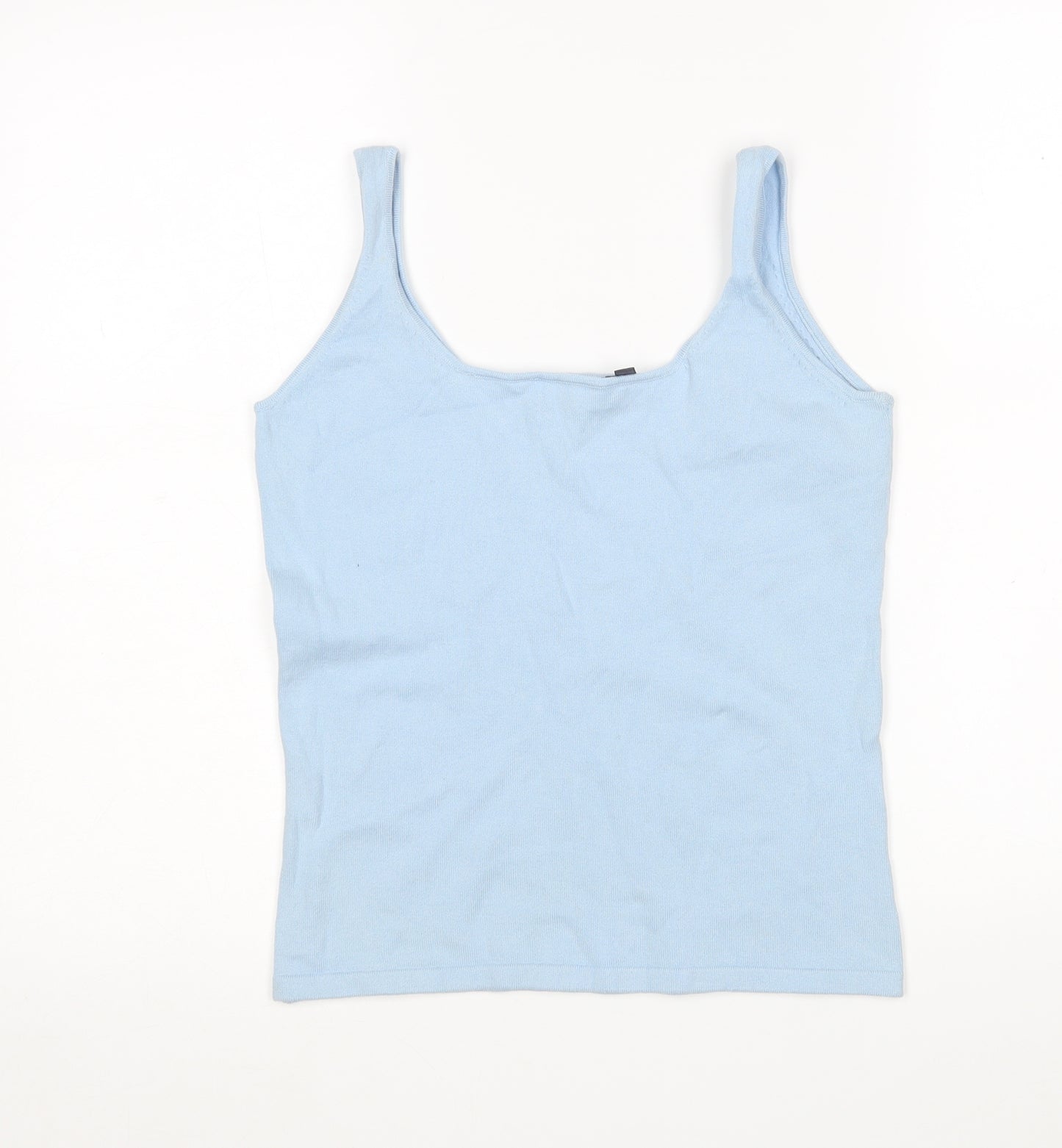 Mexx Womens Blue Round Neck  Polyamide Vest Jumper Size M