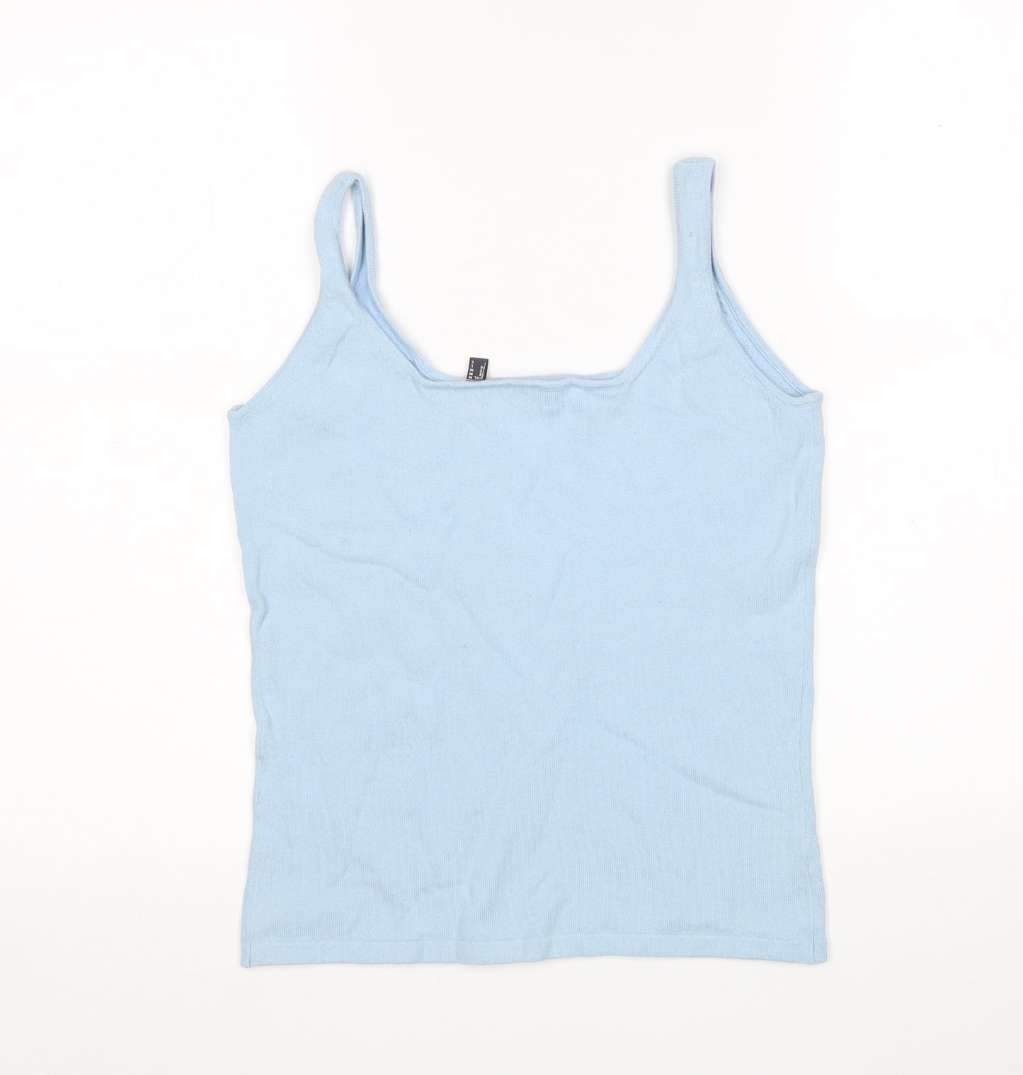 Mexx Womens Blue Round Neck  Polyamide Vest Jumper Size M
