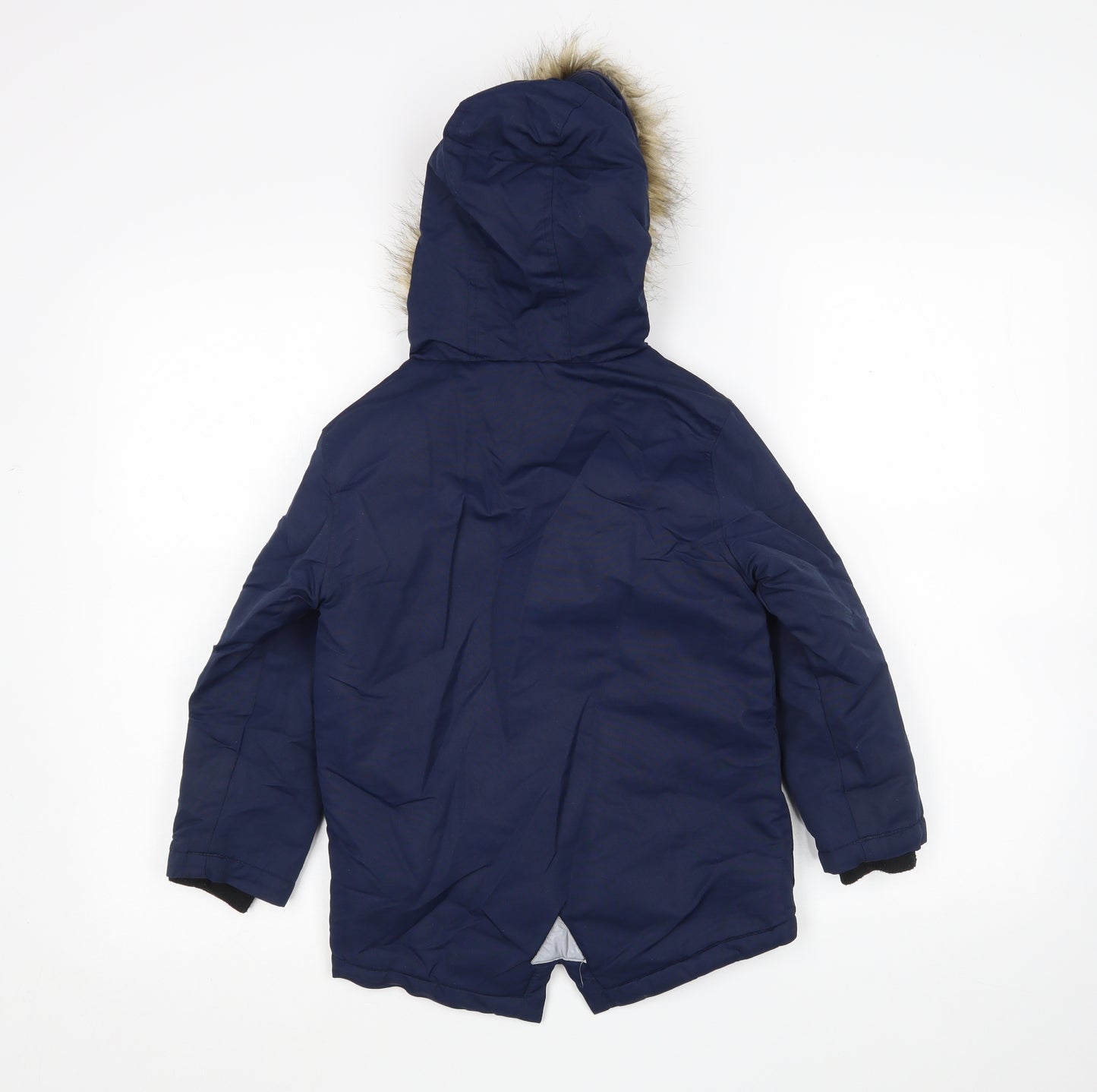 Primark Boys Blue   Parka Coat Size 5-6 Years