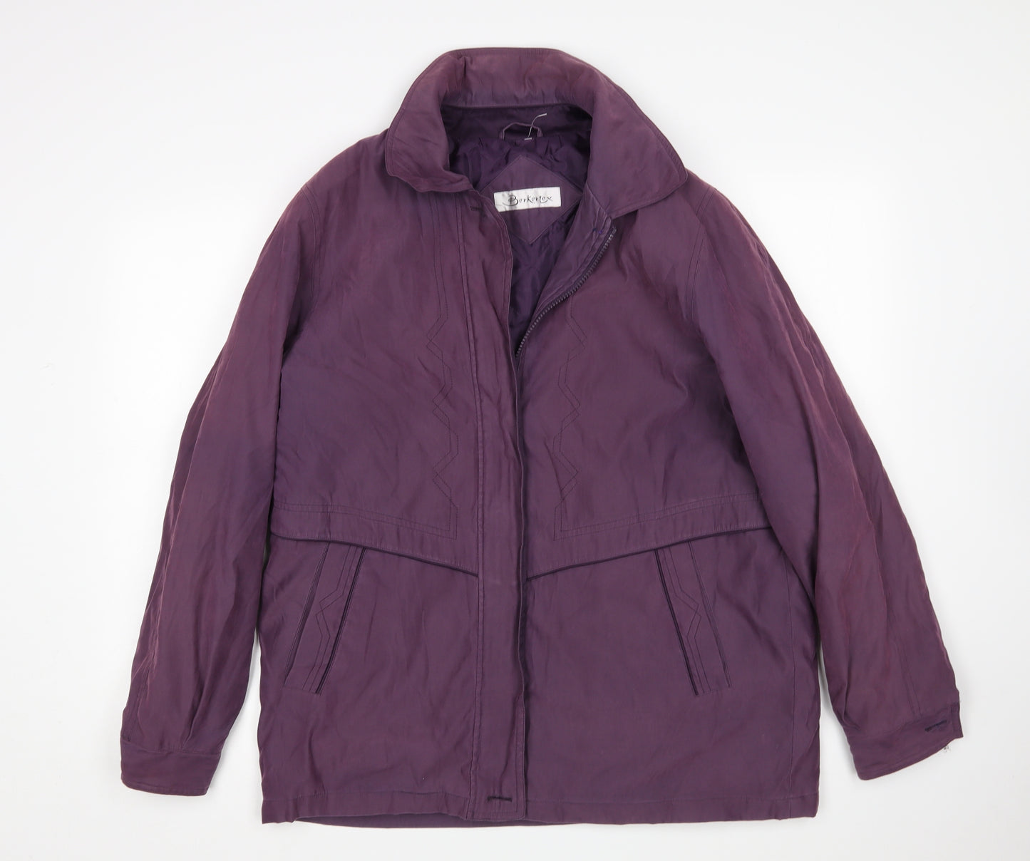Berkertex Womens Purple   Parka Coat Size 14