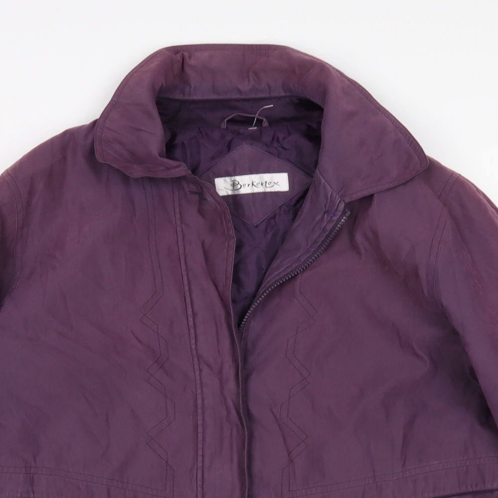 Berkertex Womens Purple   Parka Coat Size 14