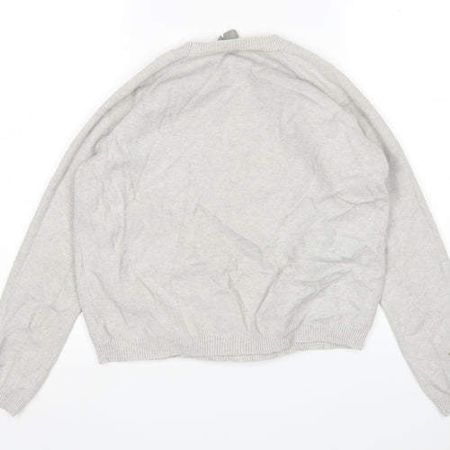 ASOS Womens Grey Round Neck  Viscose Pullover Jumper Size 8