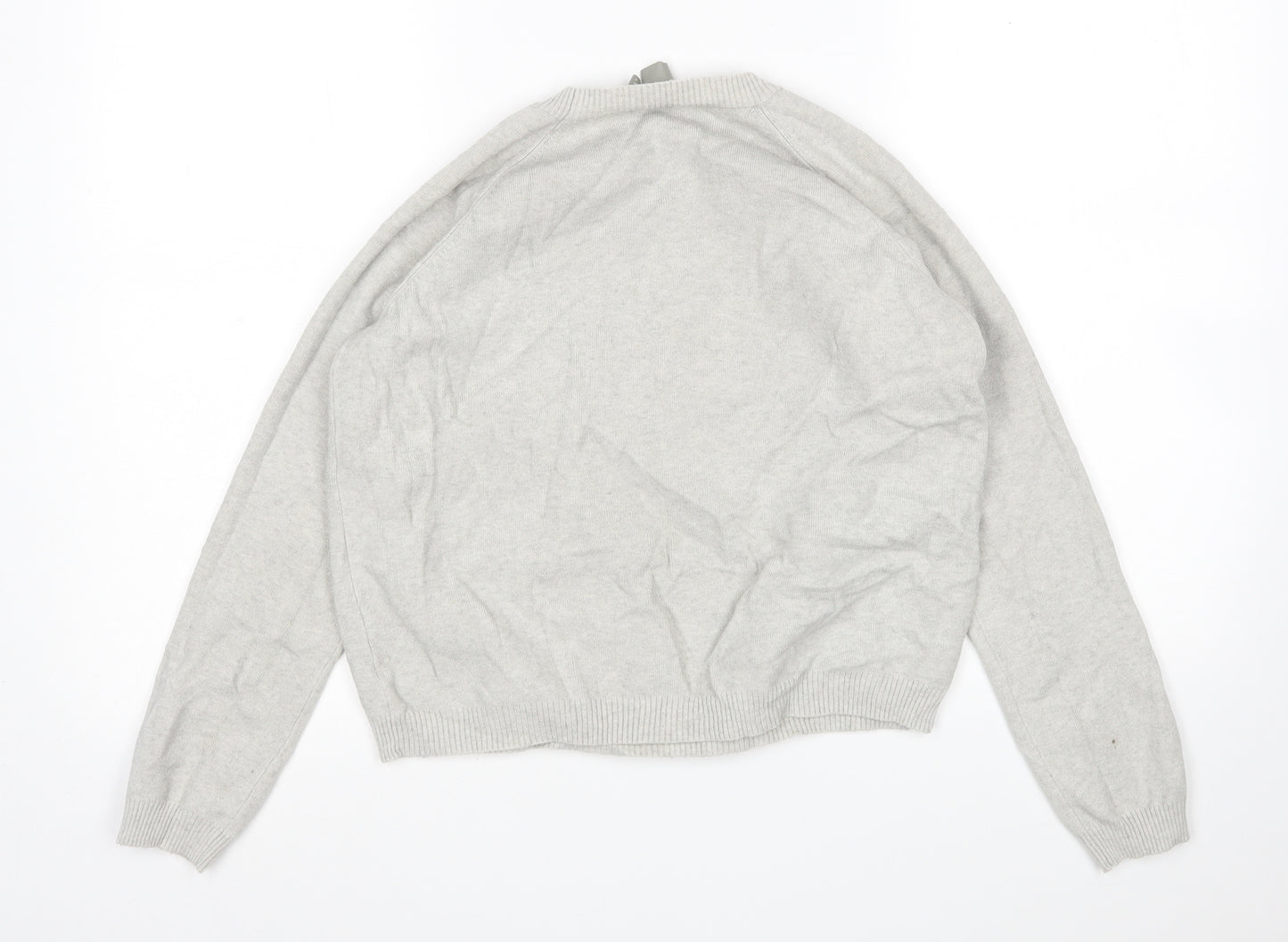 ASOS Womens Grey Round Neck  Viscose Pullover Jumper Size 8