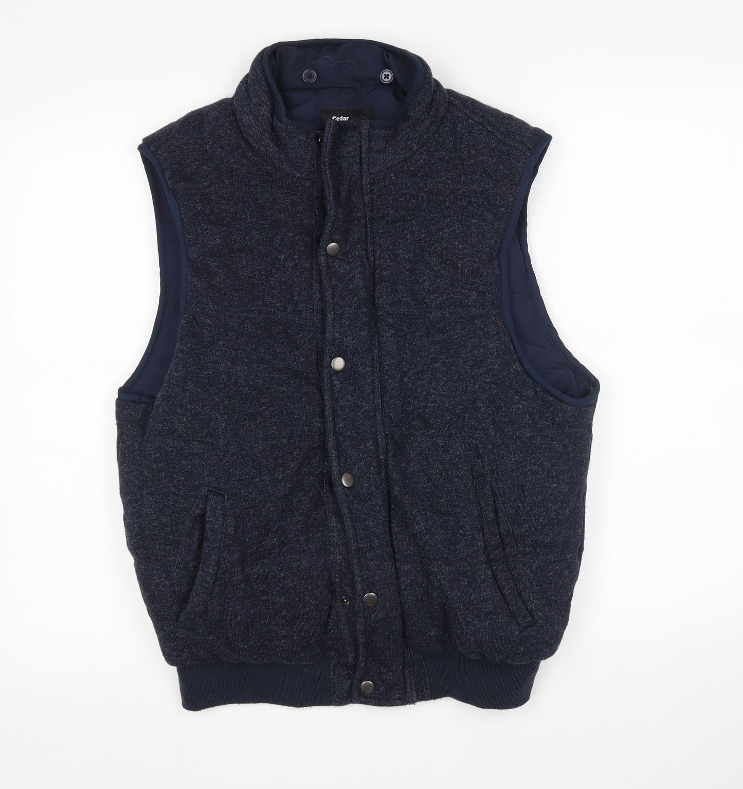 Cedar Wood State Mens Blue   Gilet Coat Size S