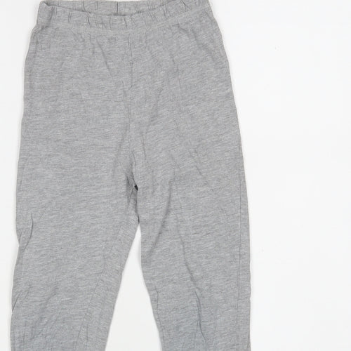 George Boys Grey  Cotton  Pyjama Pants Size 6-7 Years