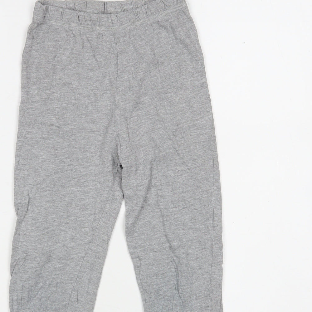 George Boys Grey  Cotton  Pyjama Pants Size 6-7 Years