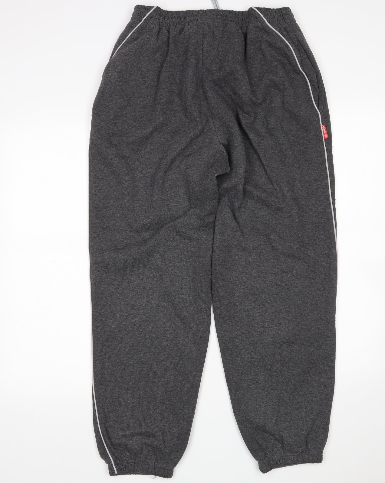 Slazanger Mens Grey  Cotton Sweatpants Trousers Size L L28 in Regular
