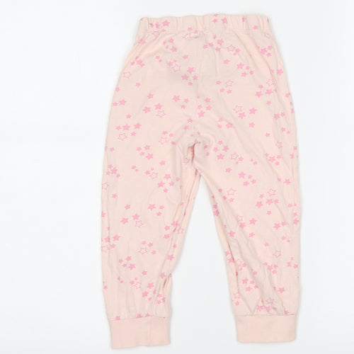 Primark Girls Pink Polka Dot Cotton  Pyjama Pants Size 2-3 Years