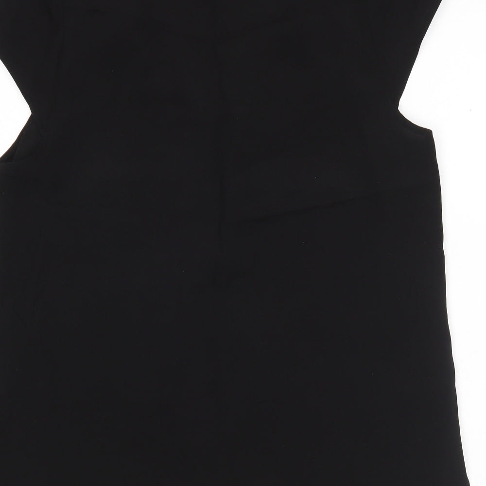 Atmosphere  Womens Black  Polyester Basic Blouse Size 14 V-Neck