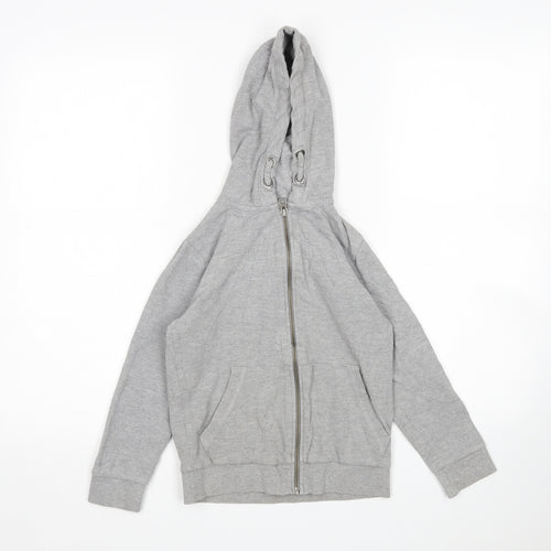 TU Boys Grey  Cotton Full Zip Hoodie Size 7 Years