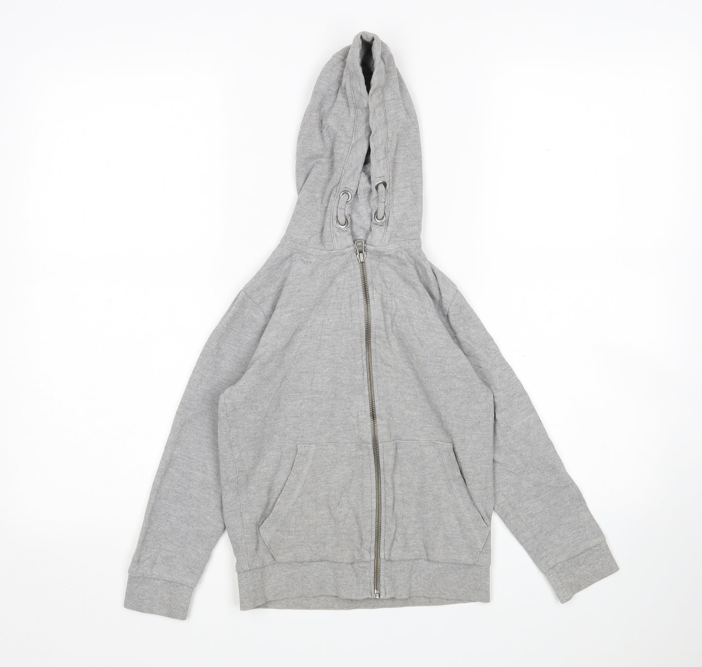 TU Boys Grey  Cotton Full Zip Hoodie Size 7 Years