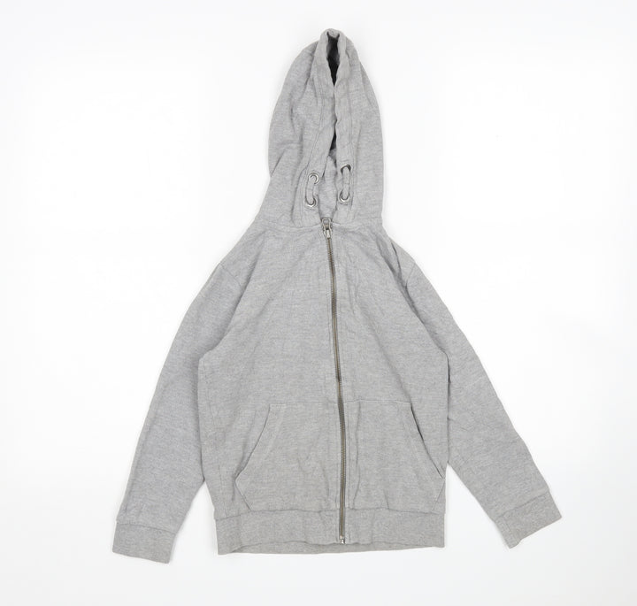 TU Boys Grey  Cotton Full Zip Hoodie Size 7 Years